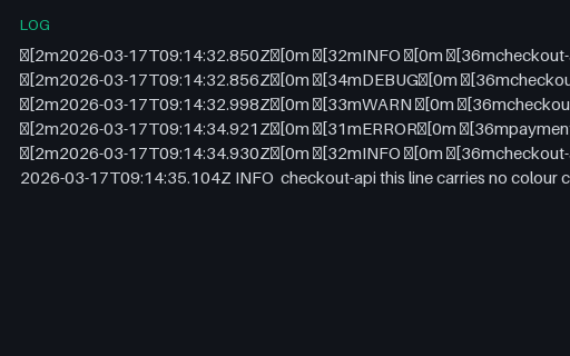 Preview of Plain-Text Log: ANSI Colour Codes in the Stream (log)