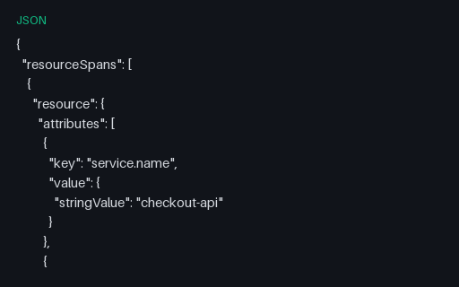 Preview of OTLP Trace: Stable HTTP Semantic Conventions (json)