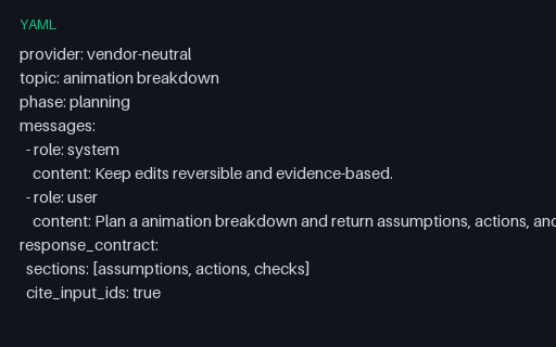Preview of Vendor-Neutral Animation Breakdown Prompt 28
