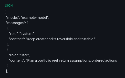 Preview of Openai-Compatible Portfolio Reel Prompt 09