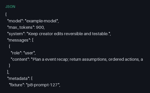 Preview of Anthropic-Compatible Event Recap Prompt 07
