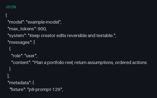 Preview of Anthropic-Compatible Portfolio Reel Prompt 09