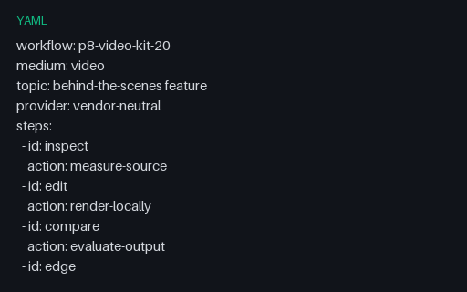 Preview of Video Workflow 20: Prompt Plan