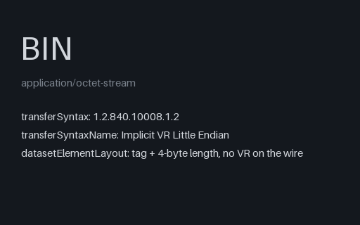 Preview of DICOM-Shaped Part 10 File: Implicit VR, Synthetic Phantom (.bin)