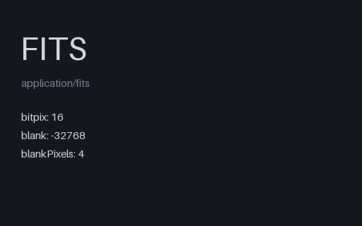 Preview of FITS BLANK: Undefined Integer Pixels (.fits)