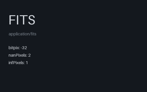 Preview of FITS Image: float32 with NaN and Inf Pixels (.fits)