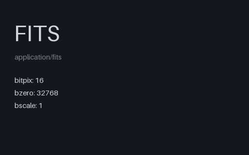 Preview of FITS Image: BITPIX 16 with BZERO Unsigned Trick (.fits)