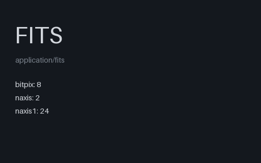 Preview of FITS Image: BITPIX 8 Unsigned Bytes (.fits)