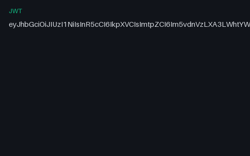 Preview of SAMPLE JWT: HS256 with a Published Secret