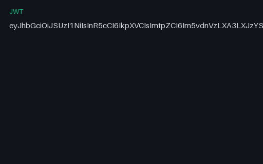 Preview of SAMPLE JWT: RS256, Bad Signature