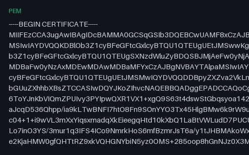Preview of SAMPLE Leaf Certificate: Revoked
