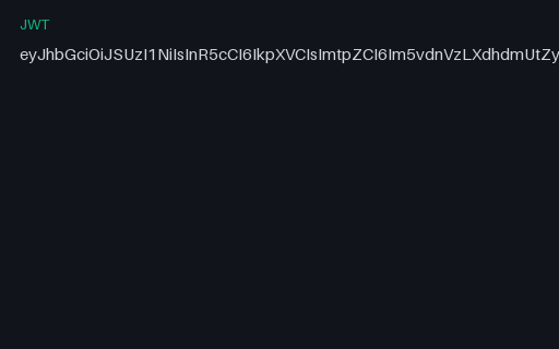 Preview of JWT (RS256): SAMPLE