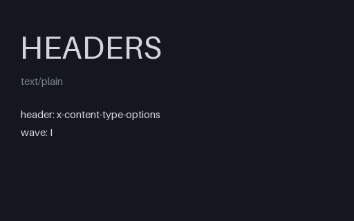 Preview of Security Header: X Content Type Options