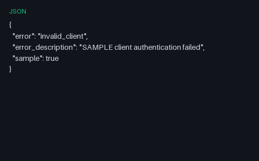 Preview of OAuth Error: Invalid Client