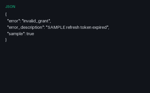Preview of OAuth Error: Invalid Grant