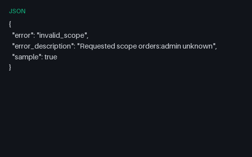 Preview of OAuth Error: Invalid Scope
