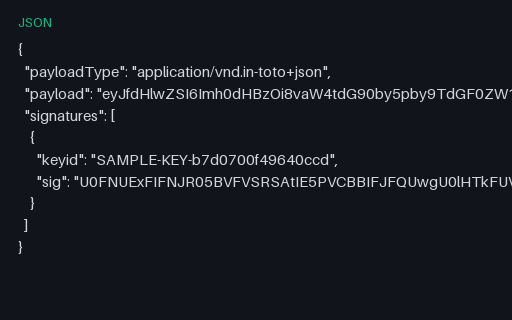 Preview of DSSE Envelope With Undecodable Payload: Intentionally Corrupt