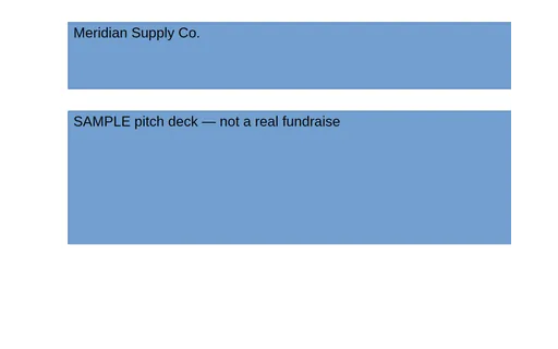 Preview of Pitch Deck (ODP, SAMPLE)