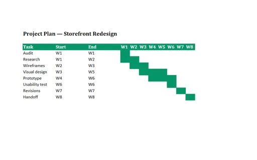 Preview of Gantt Chart Template (XLSX)