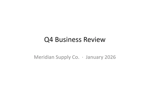 Preview of Business Report Deck Template (PPTX)