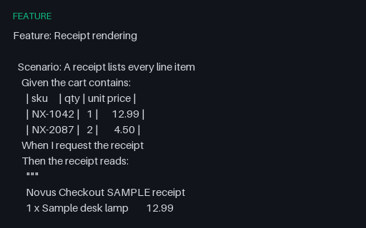 Preview of Gherkin: Data Table and Doc String Arguments