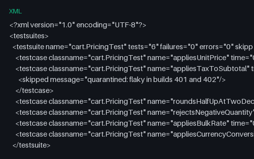 Preview of Flaky Run: Quarantined After Two Failures, Build #404 (quarantined)