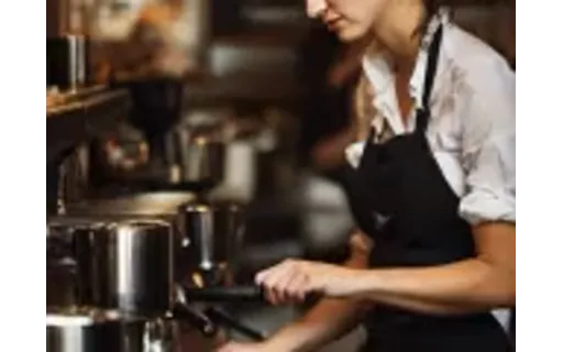 Preview of Barista at the espresso machine: degraded input