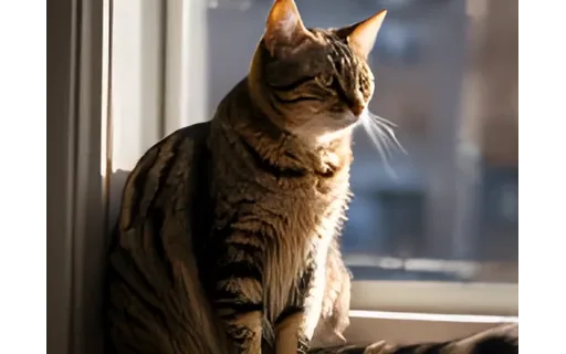 Preview of Cat on a windowsill: restored by Real-ESRGAN
