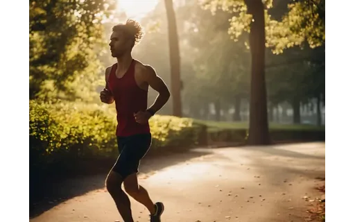 Preview of Runner on a park path