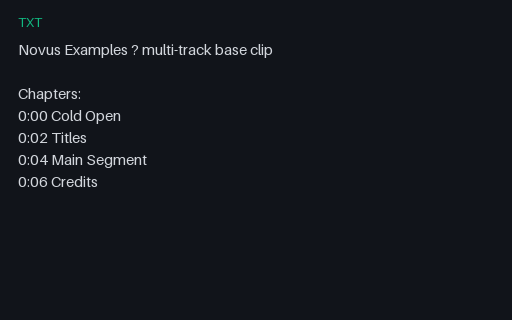 Preview of Chapters: Timestamp List in a Description