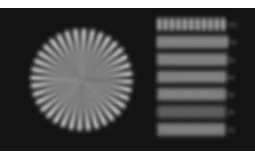 Preview of Deblur Input: detail-chart, Defocus blur, radius 5