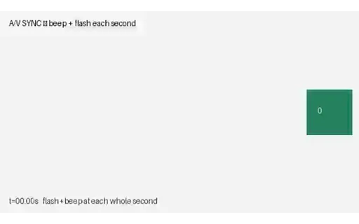 Preview of A/V Sync: Beep + Flash (MP4, with audio)