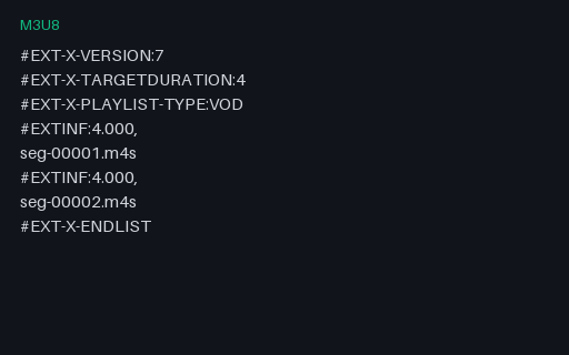 Preview of HLS, Intentionally Corrupt: Missing #EXTM3U Signature