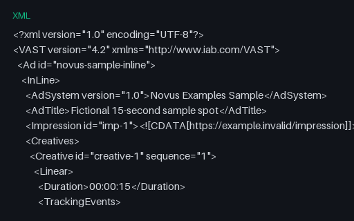 Preview of VAST 4.2: Inline Linear Ad Response