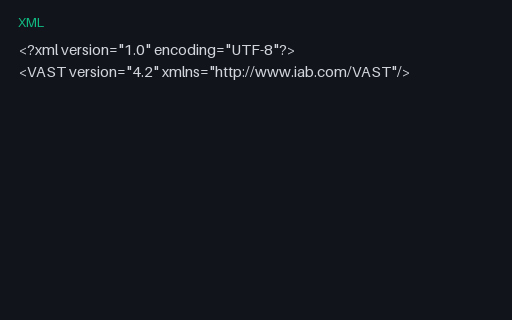 Preview of VAST 4.2: Empty (No Ad) Response
