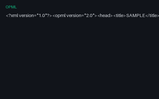 Preview of Sample OPML Subscriptions