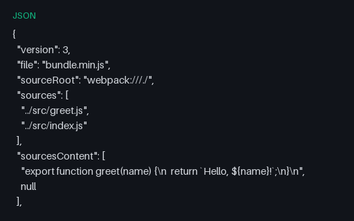 Preview of Source map with sourceRoot, relative sources and an ignore list