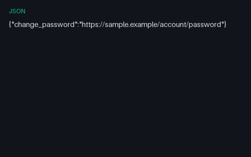 Preview of change-password: Well-Known SAMPLE