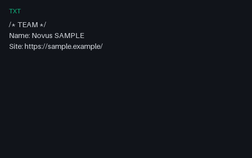 Preview of humans.txt: Wave G SAMPLE