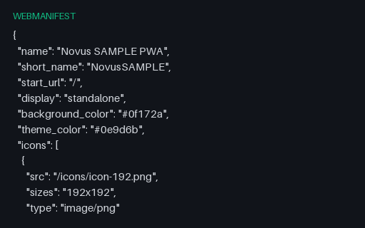 Preview of Web App Manifest: PWA Shell SAMPLE