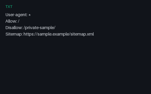 Preview of robots.txt: Wave G SAMPLE