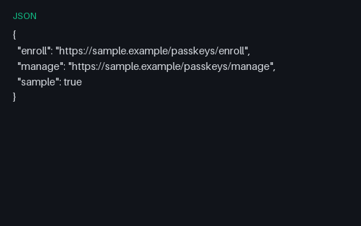 Preview of Well-Known: Passkey Endpoints