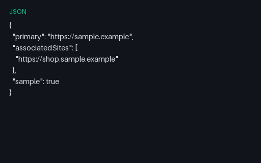 Preview of Well-Known: Related Website Set