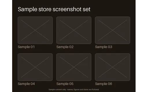 Screenshot Set Grid template preview