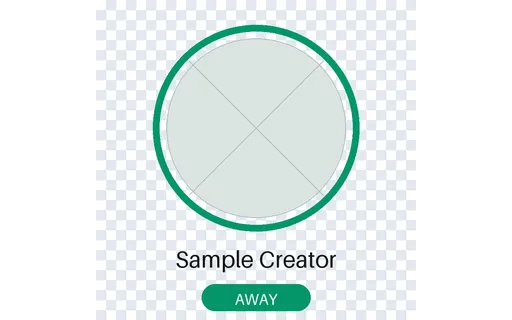 Away State Avatar Ring template preview