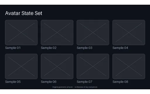 Avatar State Contact Sheet template preview