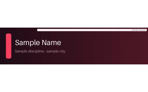 Personal Brand Strip template preview