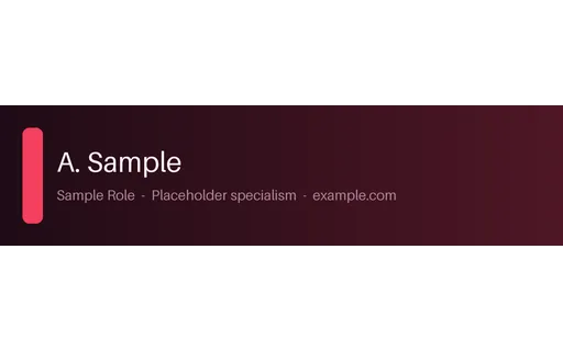 Professional Profile Banner template preview