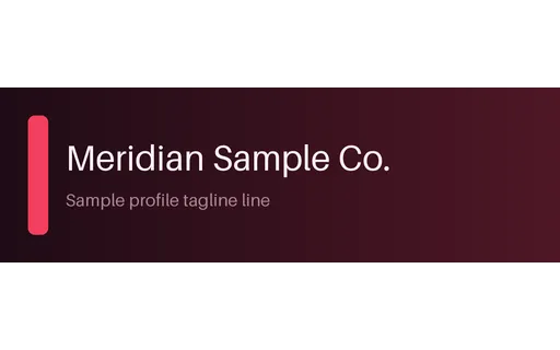 Profile Header Strip template preview