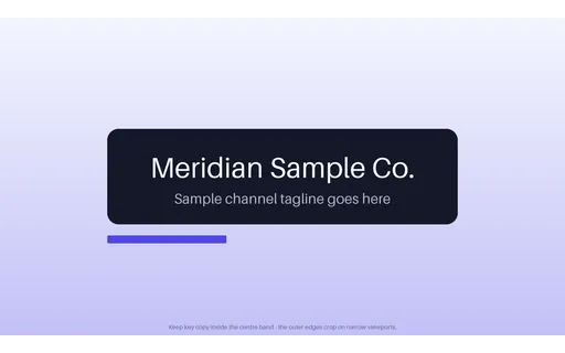 Wide Channel Banner template preview